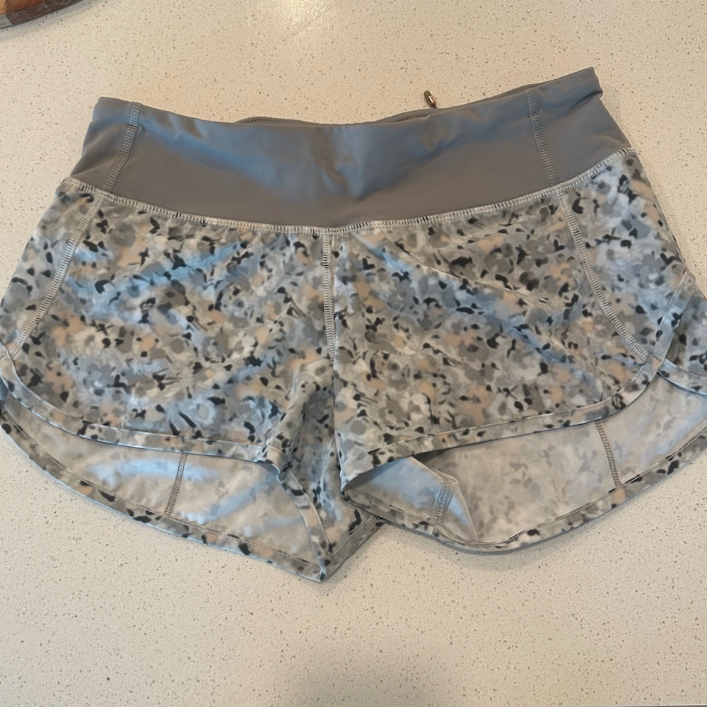 lululemon athletica Gray Patterned Athletic Shorts